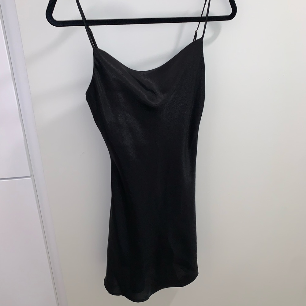 Black Satin Dress